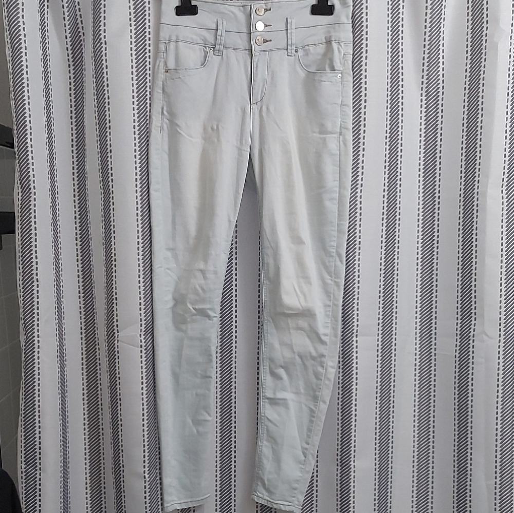 Stylish Light Blue High Waisted Skinny Jeans